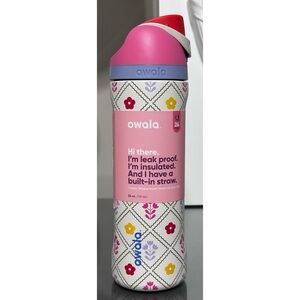 OWALA SPECIAL EDITION FreeSip Stainless Steel 24oz Water Bottle, “GARDEN WHIMSY”